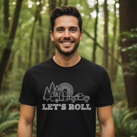 Load image into Gallery viewer, Let's Roll - Camper T-Shirt – Soft Cotton Tee